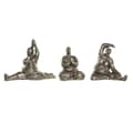 Miniatyrbild 1 av 3: Prydnadsfigur DKD Home Decor 11 x 22,5 x 17 cm Gyllene Yoga (3 antal)