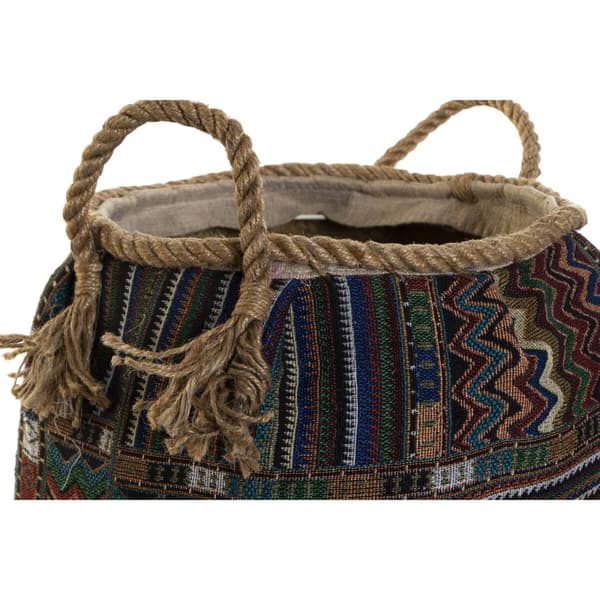 Korg DKD Home Decor 30 x 30 x 30 cm Naturliga fibrer Boho (2 antal)
