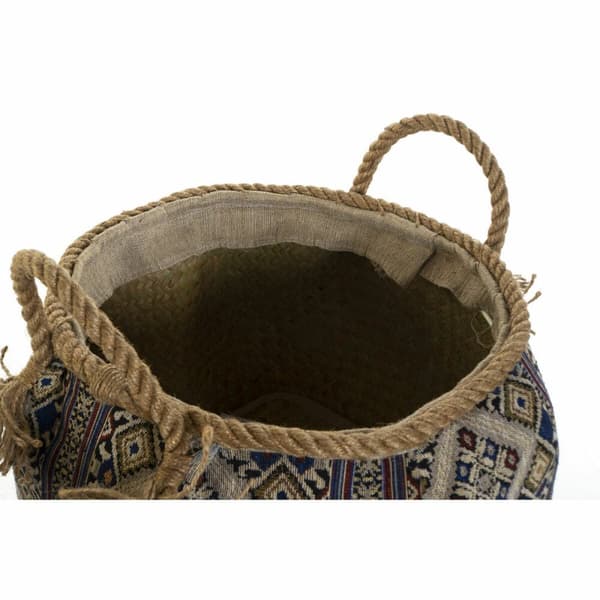 Korg DKD Home Decor 30 x 30 x 30 cm Naturliga fibrer Boho (2 antal)