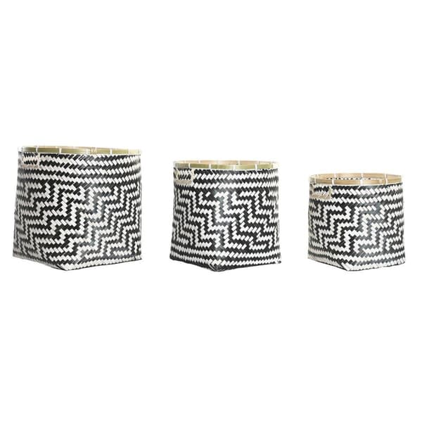 Korg - set DKD Home Decor Kolonial Bambu (40 x 40 x 39 cm)