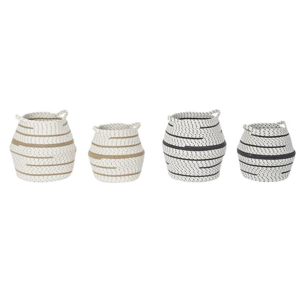Korg - set DKD Home Decor 40 x 40 x 40 cm Jute Boho (2 antal)
