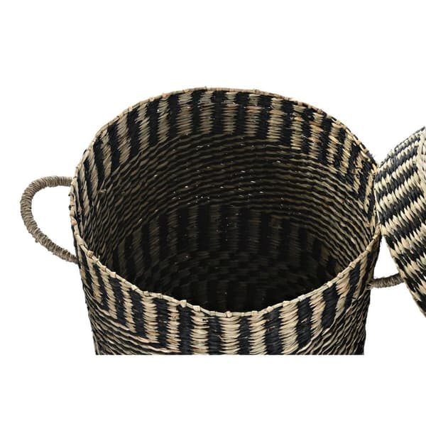 Korg - set DKD Home Decor Kolonial Fibrer (45 x 45 x 56 cm)