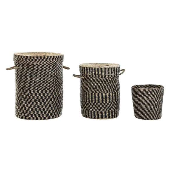Korg - set DKD Home Decor Kolonial Fibrer (45 x 45 x 56 cm)