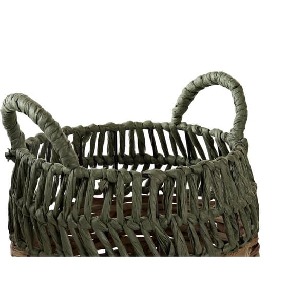 Korg - set DKD Home Decor Rattan (33 x 33 x 40 cm)