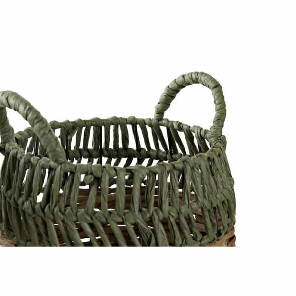 Korg - set DKD Home Decor Rattan (33 x 33 x 40 cm)