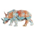Miniatyrbild 1 av 3: Prydnadsfigur DKD Home Decor 34 x 12,5 x 16,5 cm Multicolour Noshörning Modern