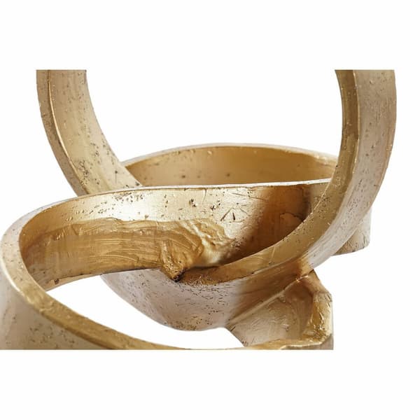 Prydnadsfigur DKD Home Decor Gyllene Abstrakt 24 x 16 x 18 cm
