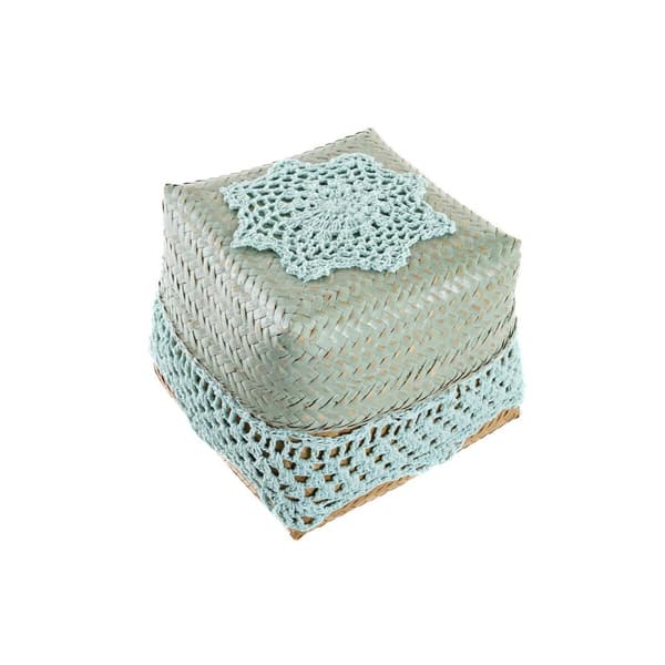 Korg - set DKD Home Decor Bomull Bambu (22 x 27 x 27 cm)