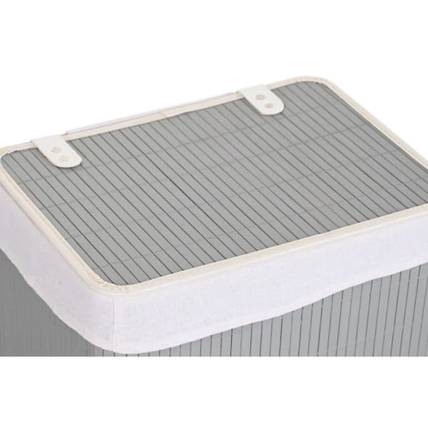 Korgset DKD Home Decor Mörkgrå Bambu 40 x 30 x 46 cm (5 Delar) (6 Delar)