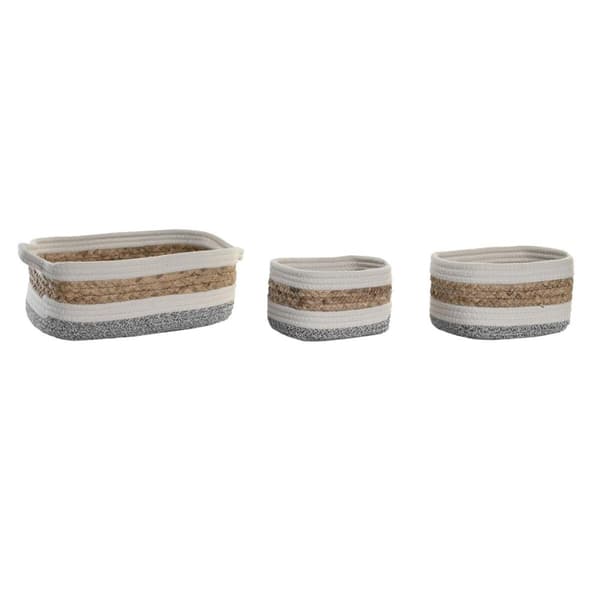 Dekorationslåda DKD Home Decor Naturliga fibrer 33 x 23 x 13 cm