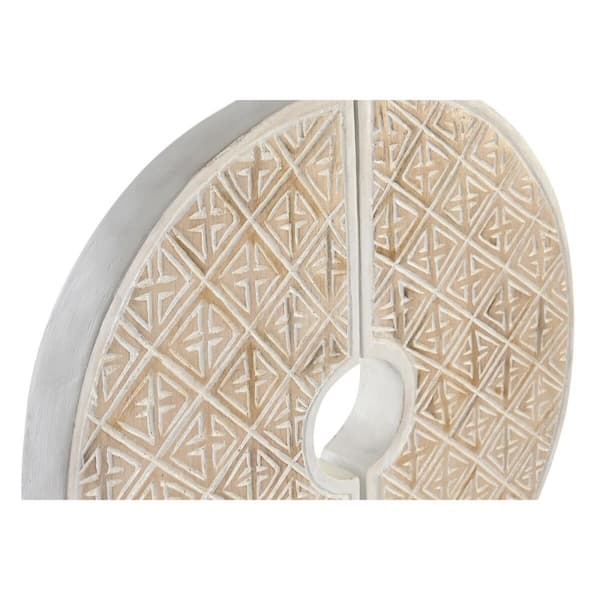 Prydnadsfigur DKD Home Decor Vit Järn Cirklar (41 x 12 x 55 cm)