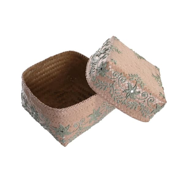 Korg - set DKD Home Decor Multicolour Bambu Boho 27 x 27 x 23 cm