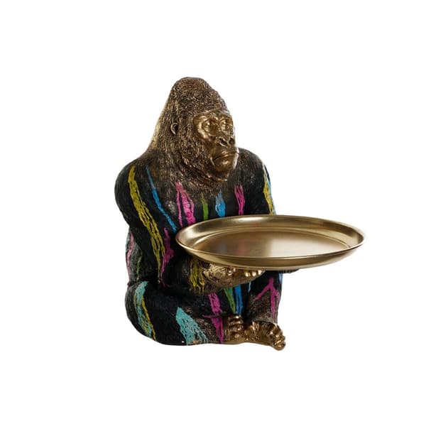 Prydnadsfigur DKD Home Decor 38 x 46 x 50,5 cm Multicolour Gorilla