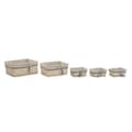 Miniatyrbild 4 av 4: Korg - set DKD Home Decor 48 x 38 x 13 cm Polyester Spiraler (5 antal)