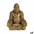 Miniatyrbild 1 av 2: Prydnadsfigur Gorilla Yoga Gyllene 19 x 26,5 x 22 cm (4 antal)