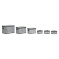 Miniatyrbild 1 av 6: Korg - set DKD Home Decor Vit Grå Bambu Trä MDF 51 x 35 x 33 cm