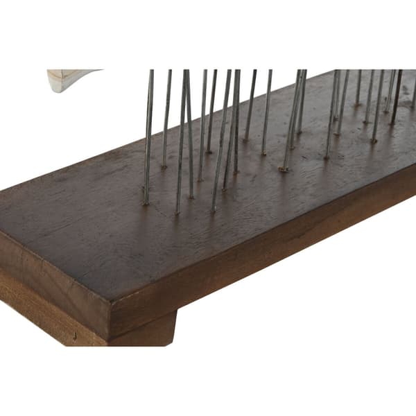 Prydnadsfigur Home ESPRIT Vit Brun Spiraler 45 x 15 x 100 cm