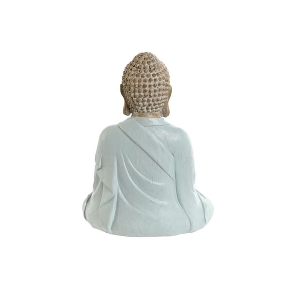 Prydnadsfigur Home ESPRIT Vit Grön Turkos Buddha Orientalisk 14 x 10,5 x 18,5 cm (3 antal)