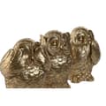 Miniatyrbild 1 av 3: Prydnadsfigur Home ESPRIT Gyllene Uggla 11 x 11 x 15 cm (3 antal)