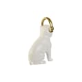 Miniatyrbild 3 av 3: Prydnadsfigur Home ESPRIT Vit Svart Gyllene Hund 12 x 18 x 30 cm (2 antal)