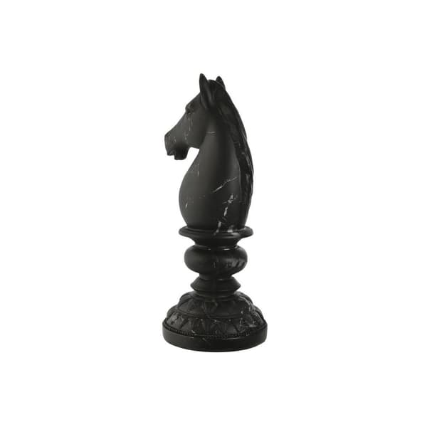 Prydnadsfigur Home ESPRIT Svart Häst 13 x 13 x 33 cm