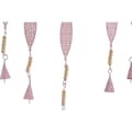 Miniatyrbild 3 av 4: Hängdekoration Home ESPRIT Blå Vit Grå Rosa Järn Träd 33 x 1 x 77 cm (4 antal)