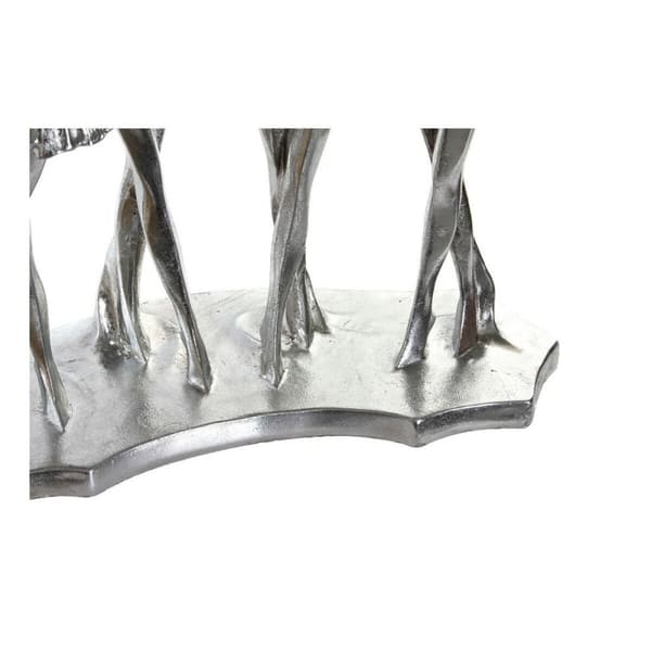 Dekorativ figur DKD Home Decor 33,5 x 14,5 x 32 cm Sølvfarvet Gylden Harpiks Ballet ballerina