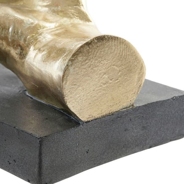Dekorativ figur DKD Home Decor Krystal Sølvfarvet Gylden Harpiks Hånd 20 x 14 x 18 cm