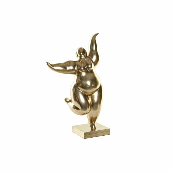 Dekorativ figur DKD Home Decor Gylden Harpiks (32.