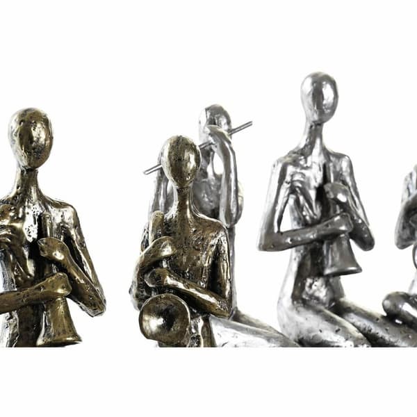 Dekorativ figur DKD Home Decor 18 x 8 x 21 cm Gylden Kobber Musiker (2 enheder)