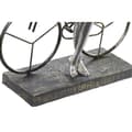 Miniatyrbillede 3 af 3: Dekorativ figur DKD Home Decor Dame Sølvfarvet Cykel Metal Harpiks (27,5 x 9,5 x 34,5 cm)