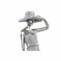 Miniatyrbillede 2 af 3: Dekorativ figur DKD Home Decor Dame Sølvfarvet Cykel Metal Harpiks (27,5 x 9,5 x 34,5 cm)