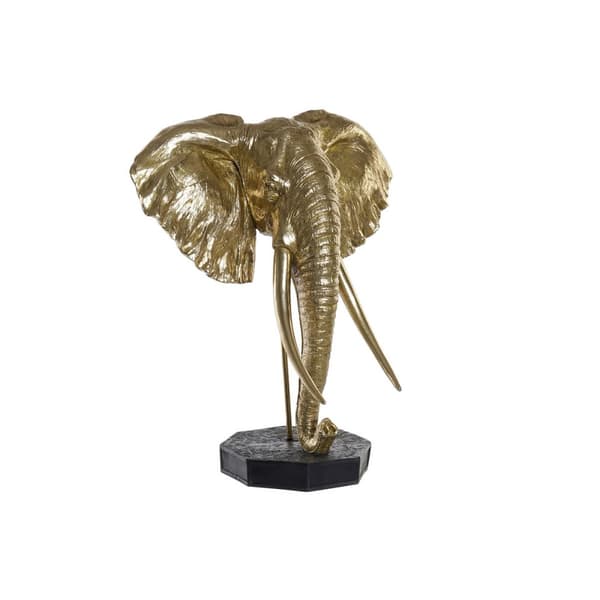 Dekorativ figur DKD Home Decor Sort Gylden Elefant Orientalsk 60 x 36 x 73 cm