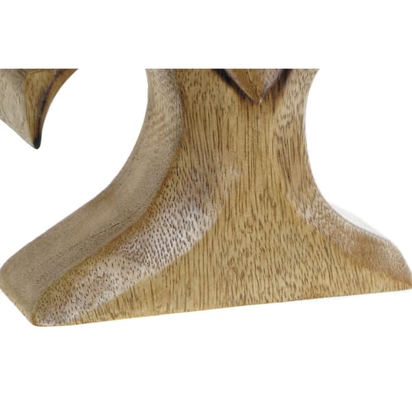 Dekorativ figur DKD Home Decor 25 x 4 x 30 cm Natur Træ (1 enheder)