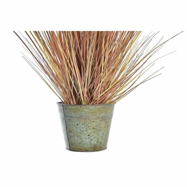 Dekorativ plante DKD Home Decor Orange Polyetylen Bourgogne Kobber 20 x 20 x 90 cm (2 enheder)