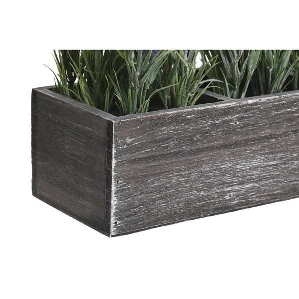 Dekorativ plante DKD Home Decor Træ Polyetylen 32 x 14 x 19,5 cm (2 enheder)