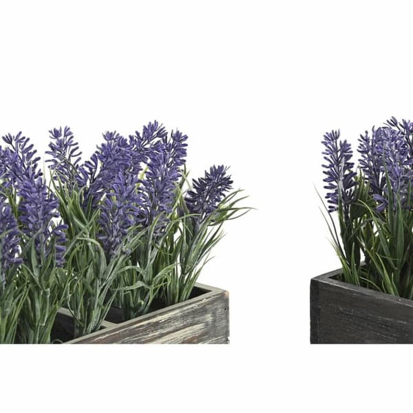 Dekorativ plante DKD Home Decor Træ Polyetylen 32 x 14 x 19,5 cm (2 enheder)