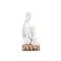 Miniatyrbillede 2 af 3: Dekorativ figur DKD Home Decor Dame Brun Hvid (2 enheder)