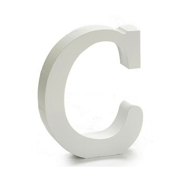 Brev Pincello C Hvid Træ 2 x 11 cm (24 enheder)