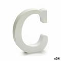 Miniatyrbillede 1 af 2: Brev Pincello C Hvid Træ 2 x 11 cm (24 enheder)