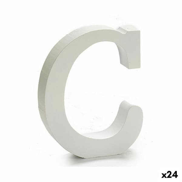 Brev Pincello C Hvid Træ 2 x 11 cm (24 enheder)