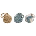 Miniatyrbillede 1 af 3: Dekorativ figur DKD Home Decor Blå Brun Hvid Knude 14 x 14 x 28 cm Middelhavet (3 Dele)