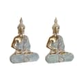 Miniatyrbillede 1 af 2: Dekorativ figur DKD Home Decor 18,6 x 9,7 x 27 cm Blå Buddha Turkisblå Orientalsk Afklædt (2 enheder)