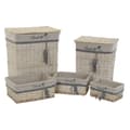 Miniatyrbillede 1 af 3: Kurvesæt DKD Home Decor 47 x 35 x 56 cm Polyester Spiraler (5 enheder)