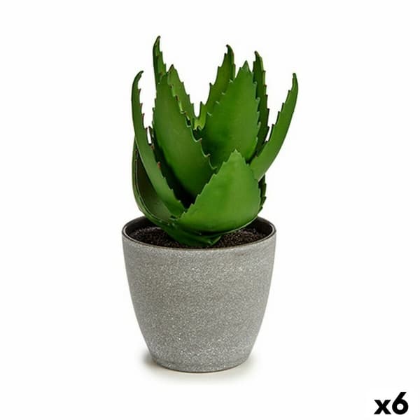 Dekorativ plante Ibergarden YC184573 Plastik Aloe Vera 15 x 23,5 x 15 cm (6 enheder)