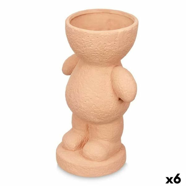 Dekorativ figur Orange 16 x 25 x 12 cm Vase (6 enheder)