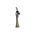 Miniatyrbillede 3 af 3: Dekorativ figur Home ESPRIT Multifarvet Afrikansk kvinde 10 x 7,5 x 38,5 cm (2 enheder)