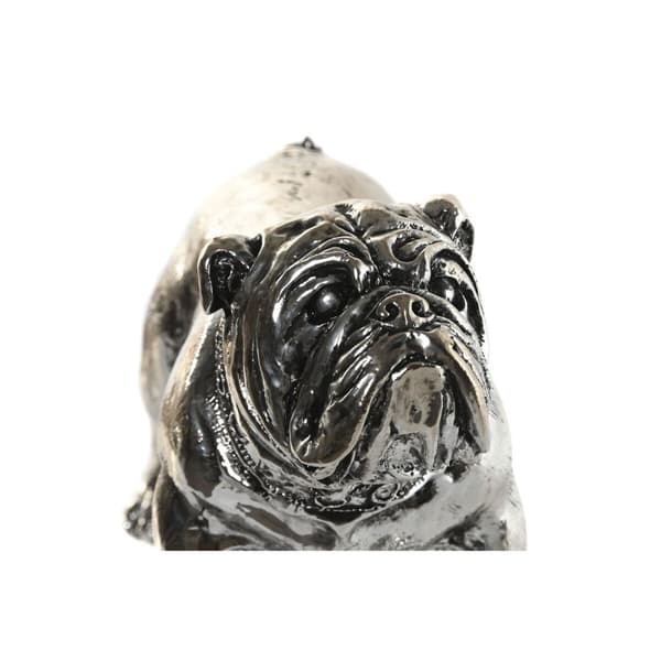 Dekorativ figur Home ESPRIT Sølvfarvet Hund Loft 28,5 x 11 x 16 cm