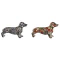 Miniatyrbillede 1 af 3: Dekorativ figur Home ESPRIT Multifarvet Hund Middelhavet 21 x 6 x 12 cm (2 enheder)