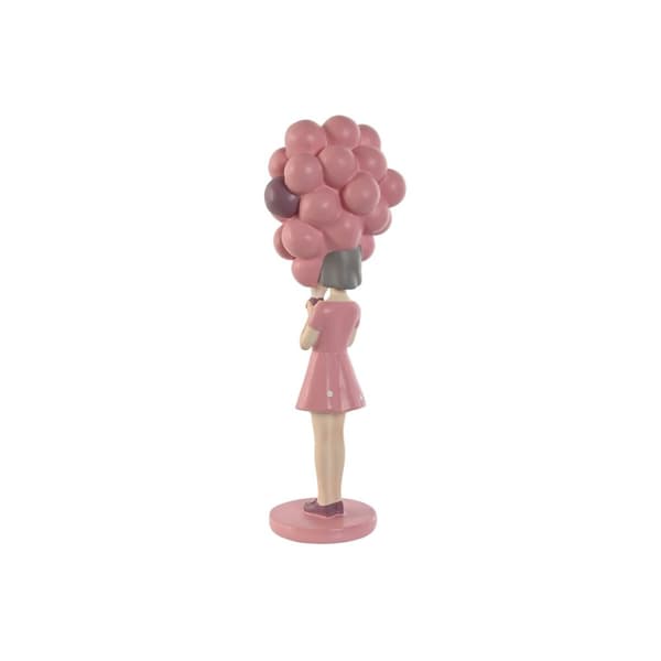 Dekorativ figur Home ESPRIT Pink Malva chica 11 x 11,7 x 32 cm